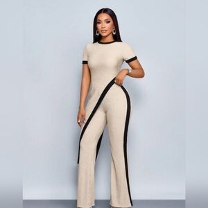 SHEIN Chic Beige and Black Outfit